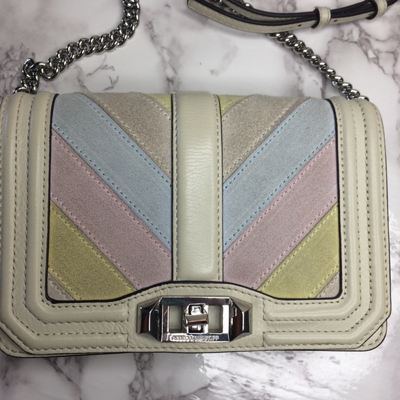 Rebecca Minkoff cream and pastel leather crossbody - Picture 2 of 8